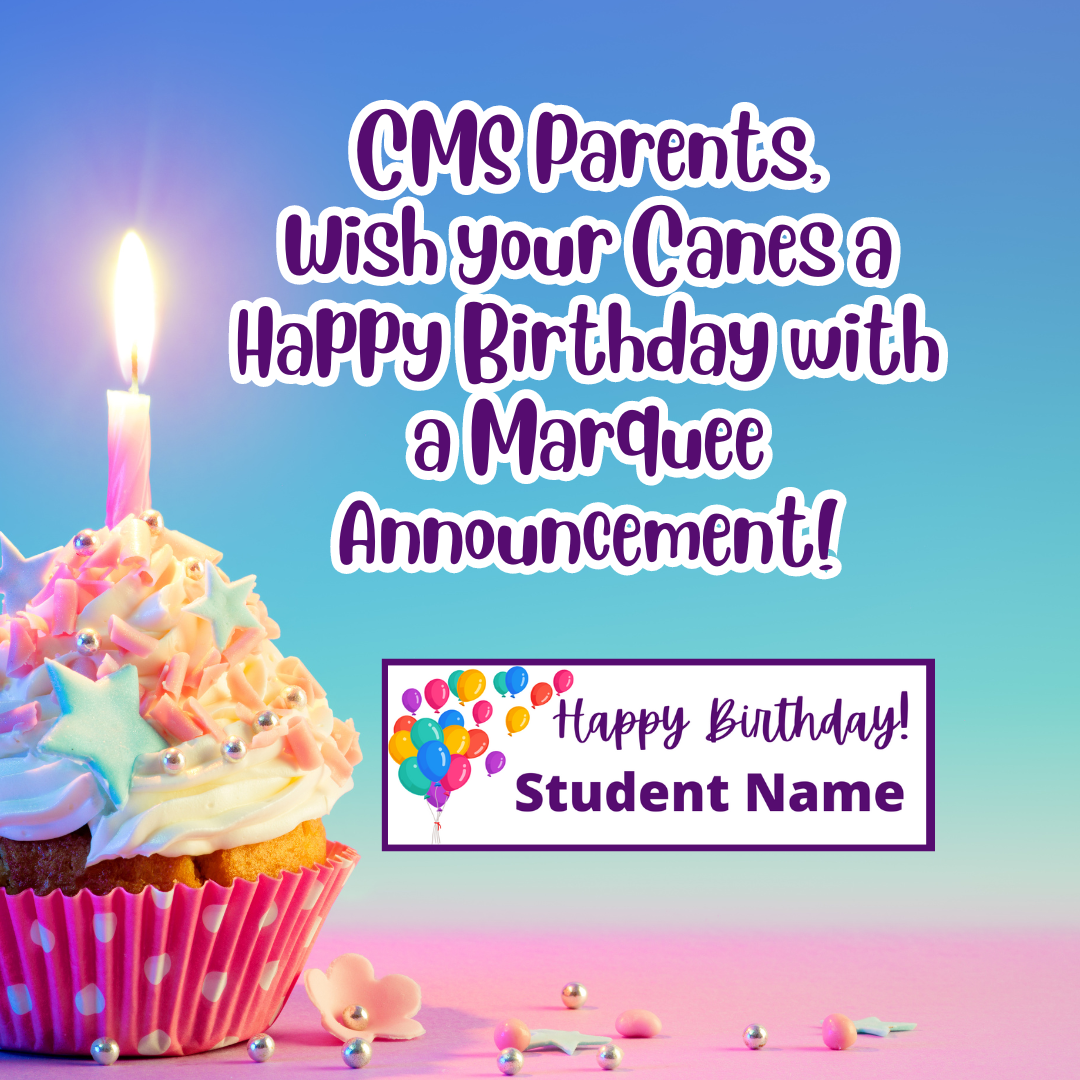  CMS Birthday on the Marquee